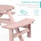 Best Choice Products 6-Person Circular Outdoor Wooden Picnic Table w/ 3 Built-In Benches, Umbrella Hole